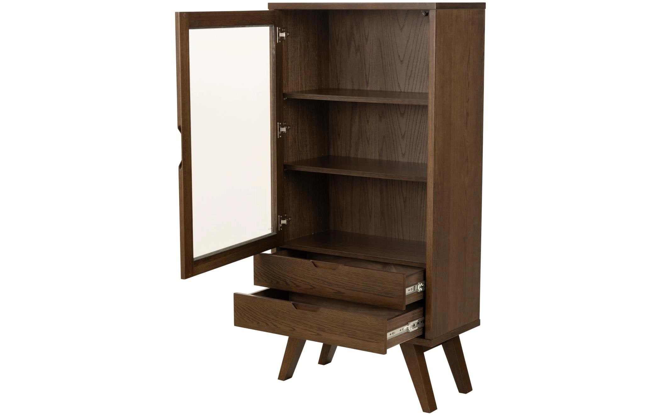 AC Design Vitrine A-Line Dunkelbraun72 x 36 x 145 cm