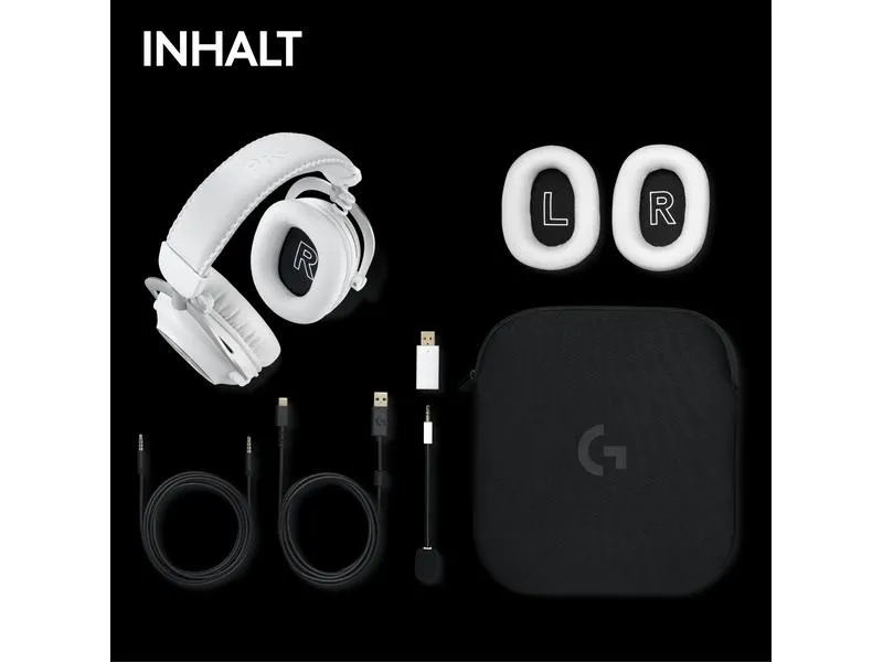 Logitech Headset G Pro X 2 Wireless Lightspeed Gaming Weiss Logitech Headset G Pro X 2 Wireless Lightspeed Gaming Weiss