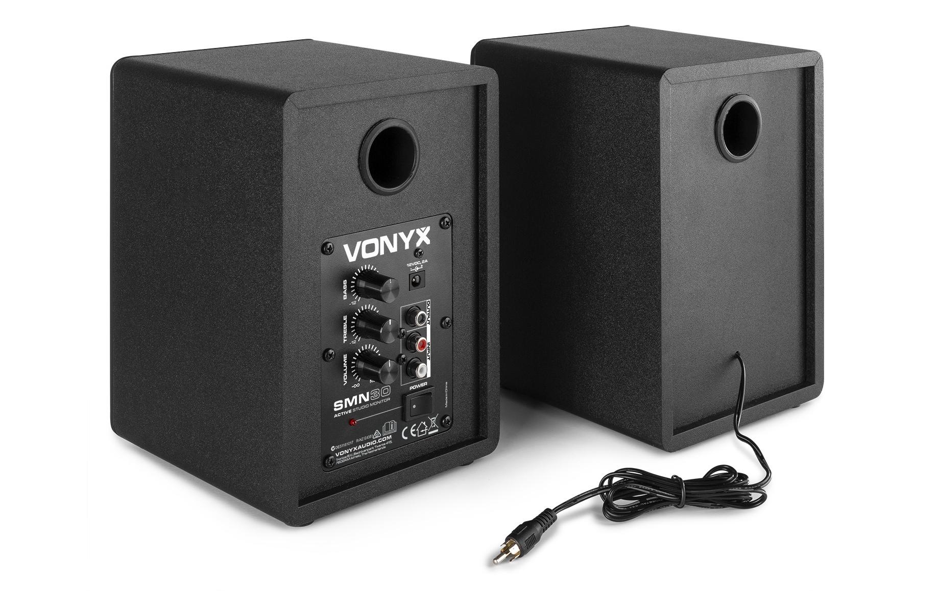 Vonyx Studiomonitore SMN30B Paar Schwarz