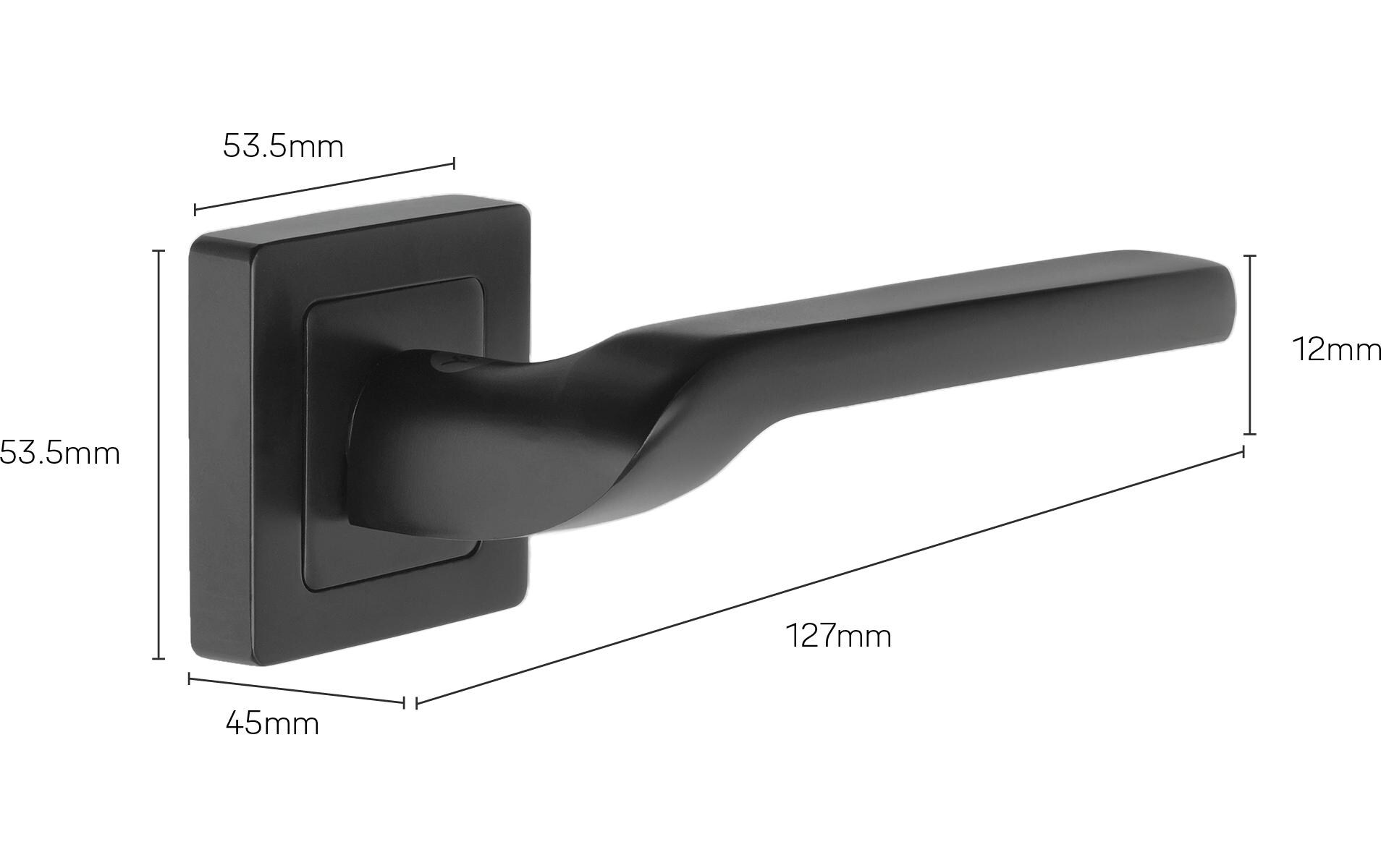 Yale Türgriff Siena Badezimmer - Schwarz