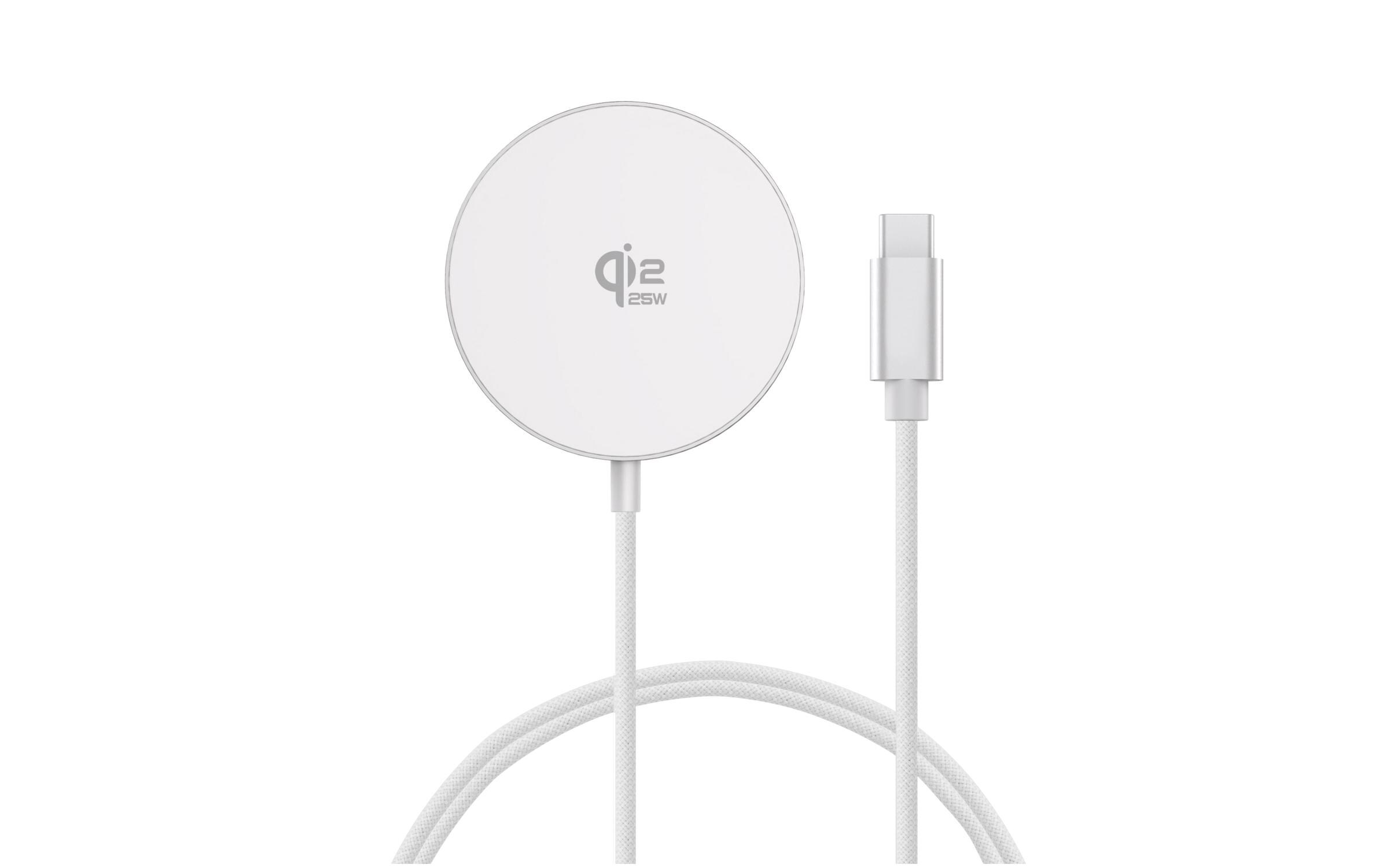 4smarts Qi2 25W MagSafe 1.5m, Weiss