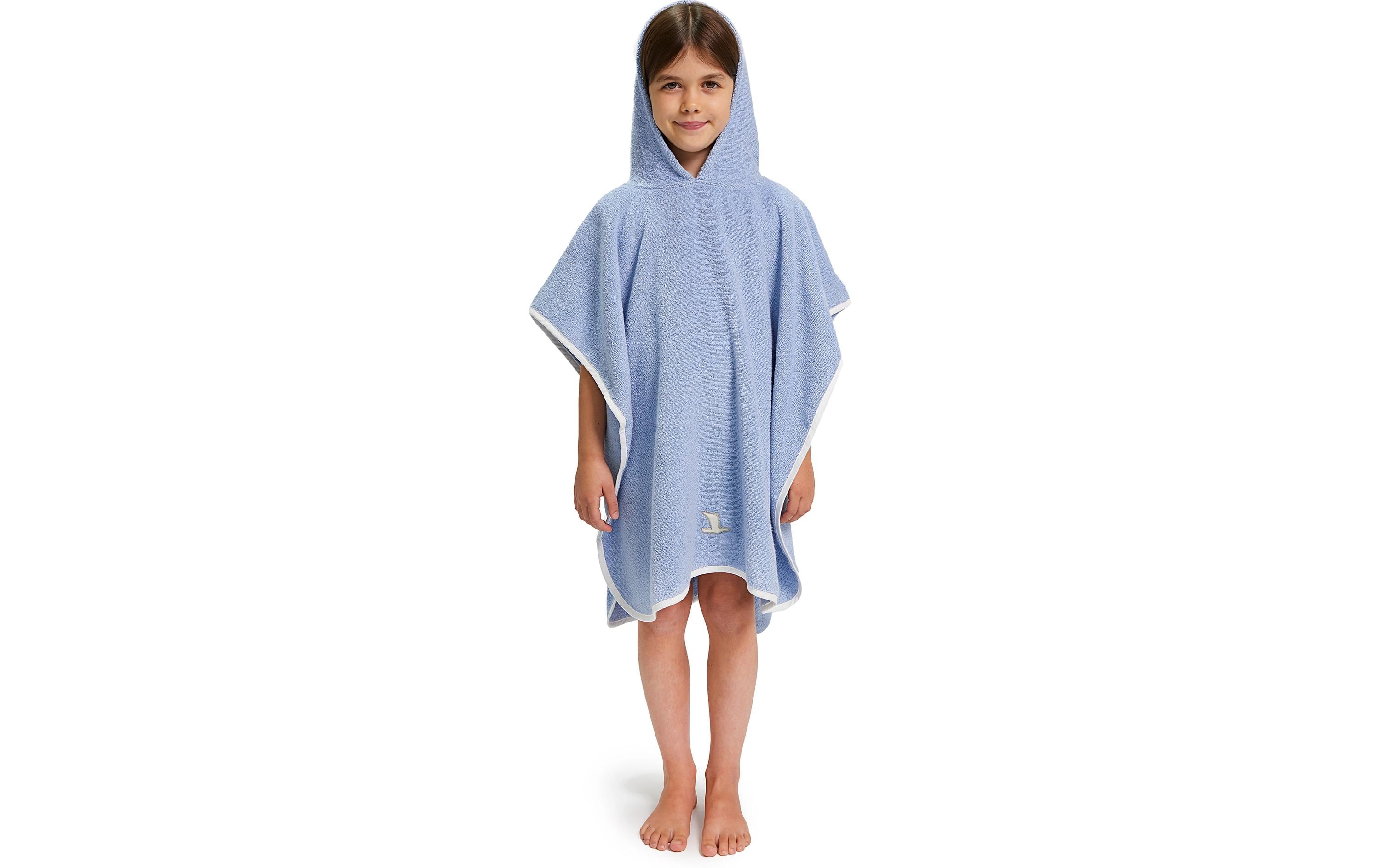 Möve Poncho Soft Hug Grösse 110-128, Aqua