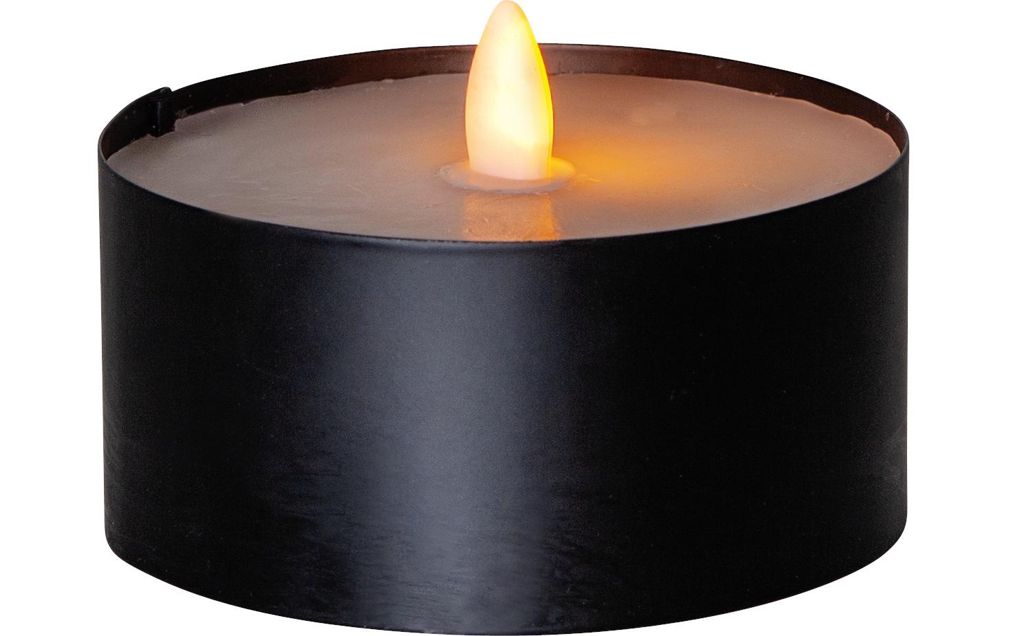 Star Trading LED Teelicht Maxi Ø 10 x 7 cm, Schwarz Star Trading LED Teelicht Maxi Ø 10 x 7 cm, Schwarz