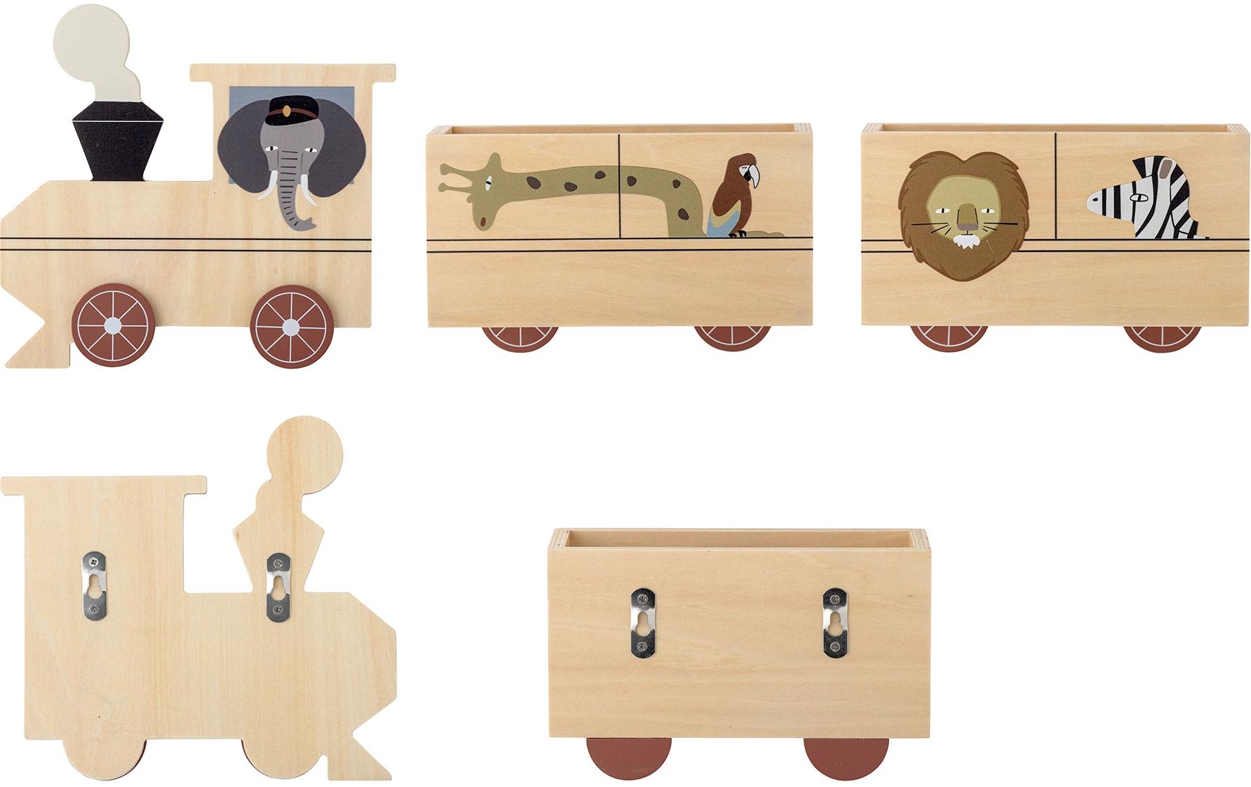 Bloomingville Wandregal Mallen 60 x 20 x 8 cm, Natur