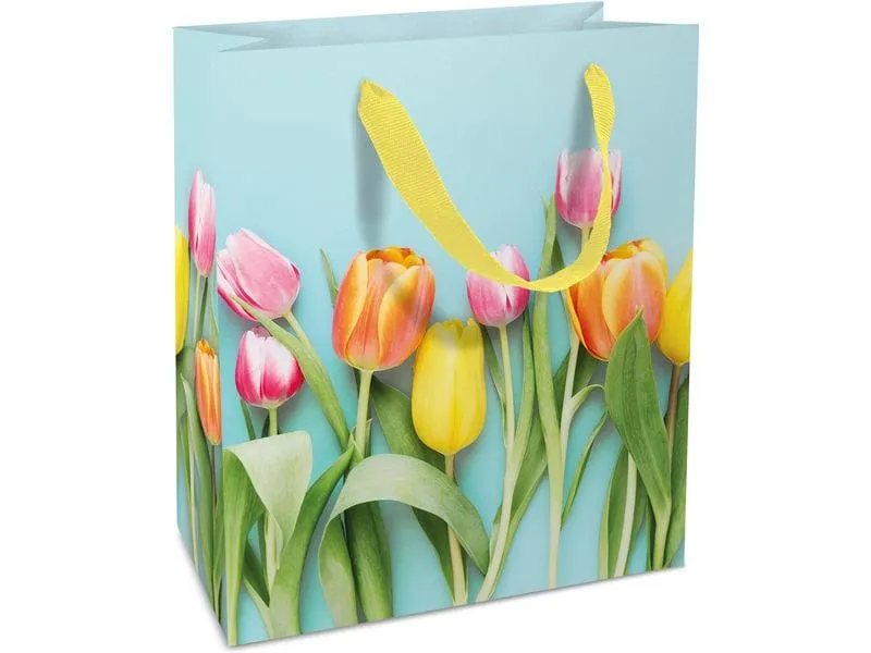 Braun + Company Geschenktasche Tulpen 18 x 21 x 8 cm Braun + Company Geschenktasche Tulpen 18 x 21 x 8 cm