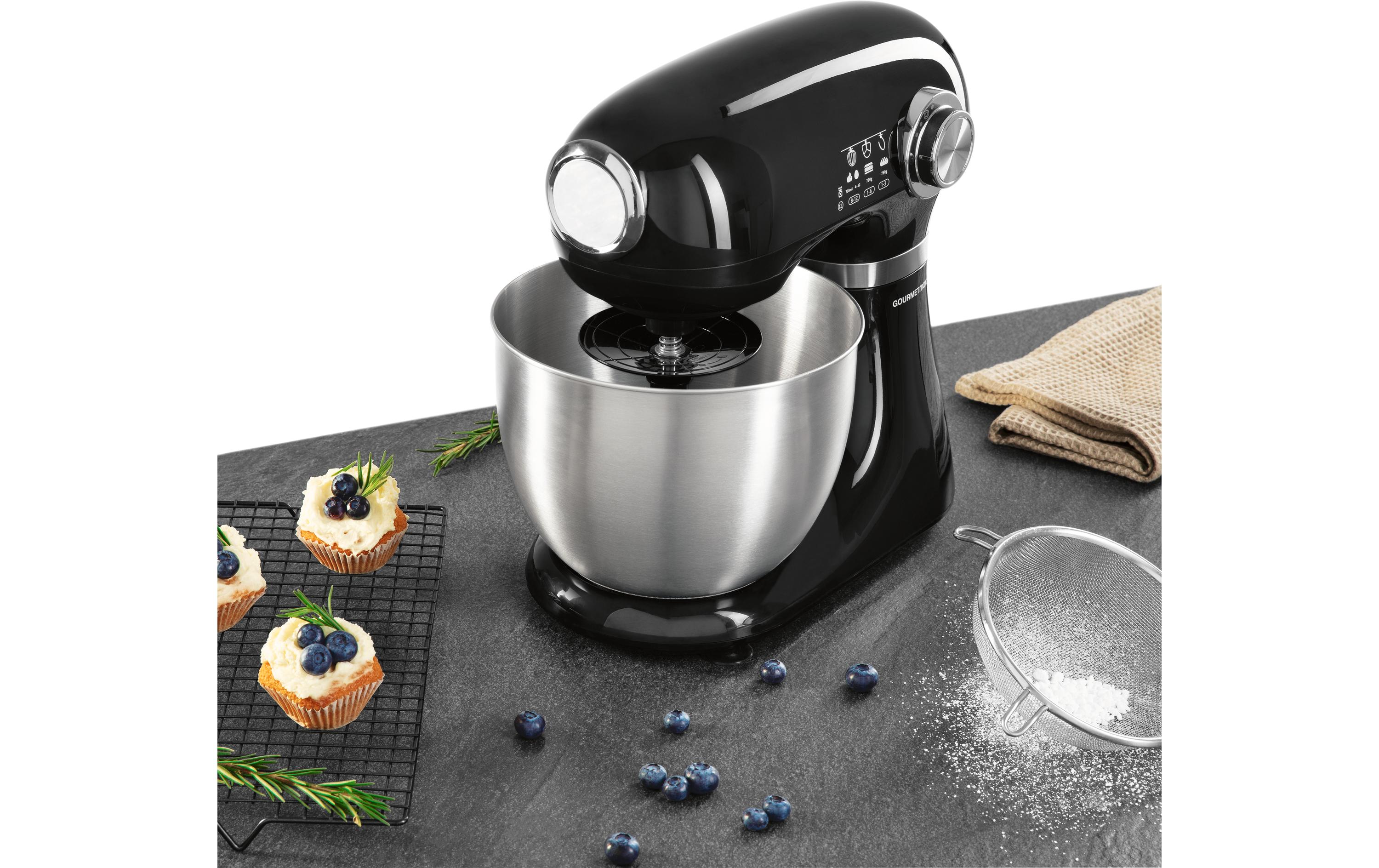 GOURMETmaxx Küchenmaschine Schwarz