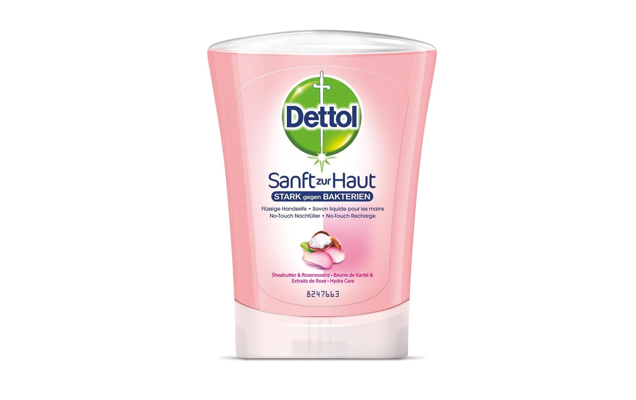 Dettol Handseife No-Touch Nachfüller Sheabutter & Rosenblüte 250 ml Dettol Handseife No-Touch Nachfüller Sheabutter & Rosenblüte 250 ml