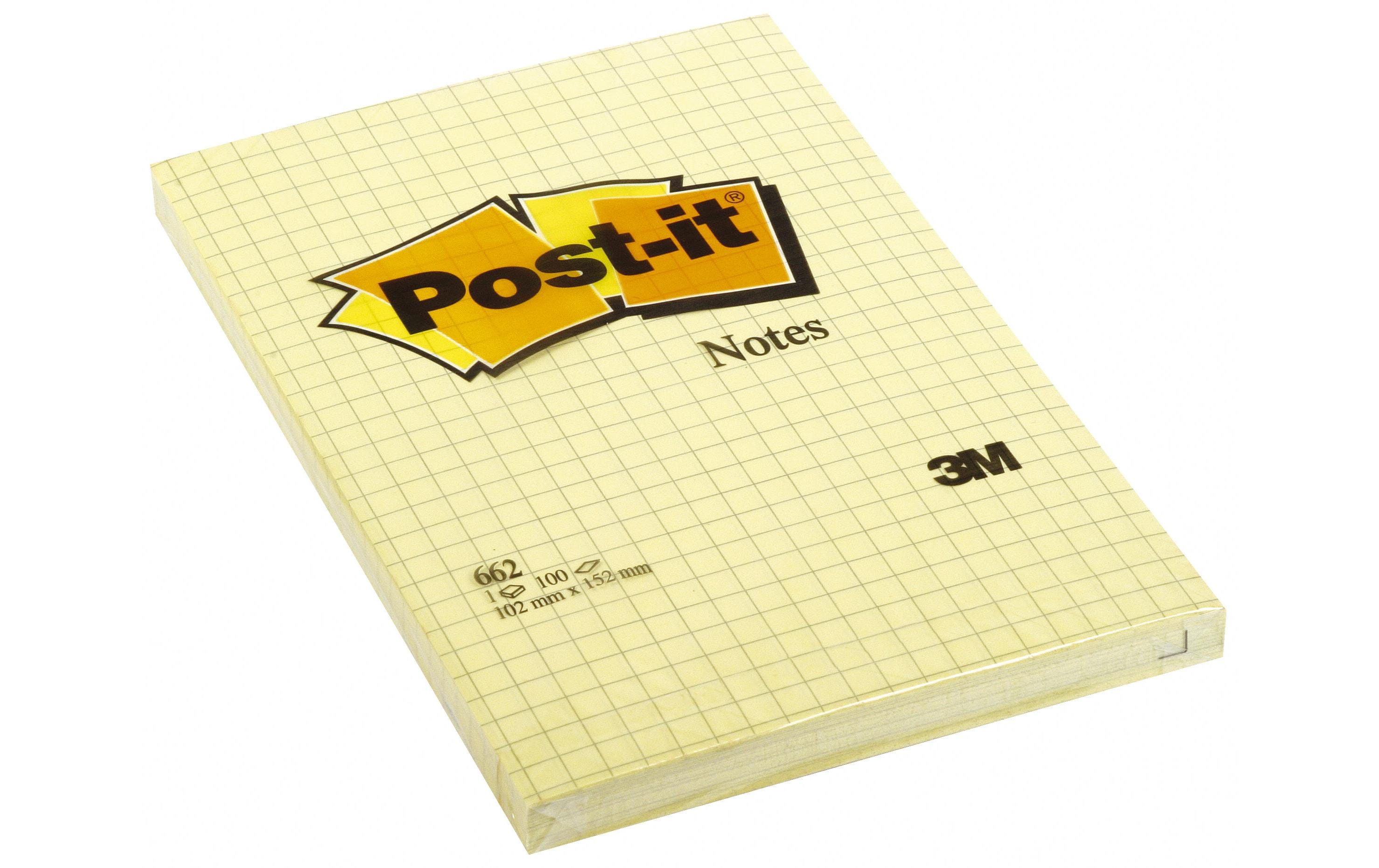 Postit Notizzettel Postit 10.2 cm x 15.2 cm, Gelb 1121614