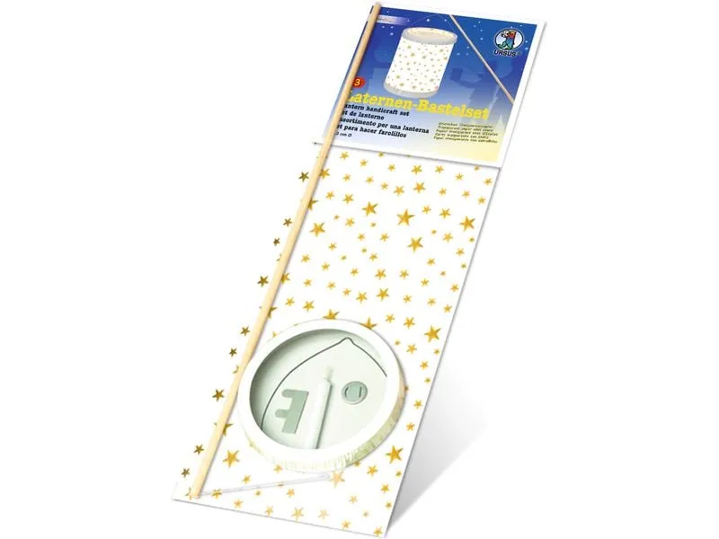 URSUS Laternen-Bastelset Sterne Weiss/Gold URSUS Laternen-Bastelset Sterne Weiss/Gold