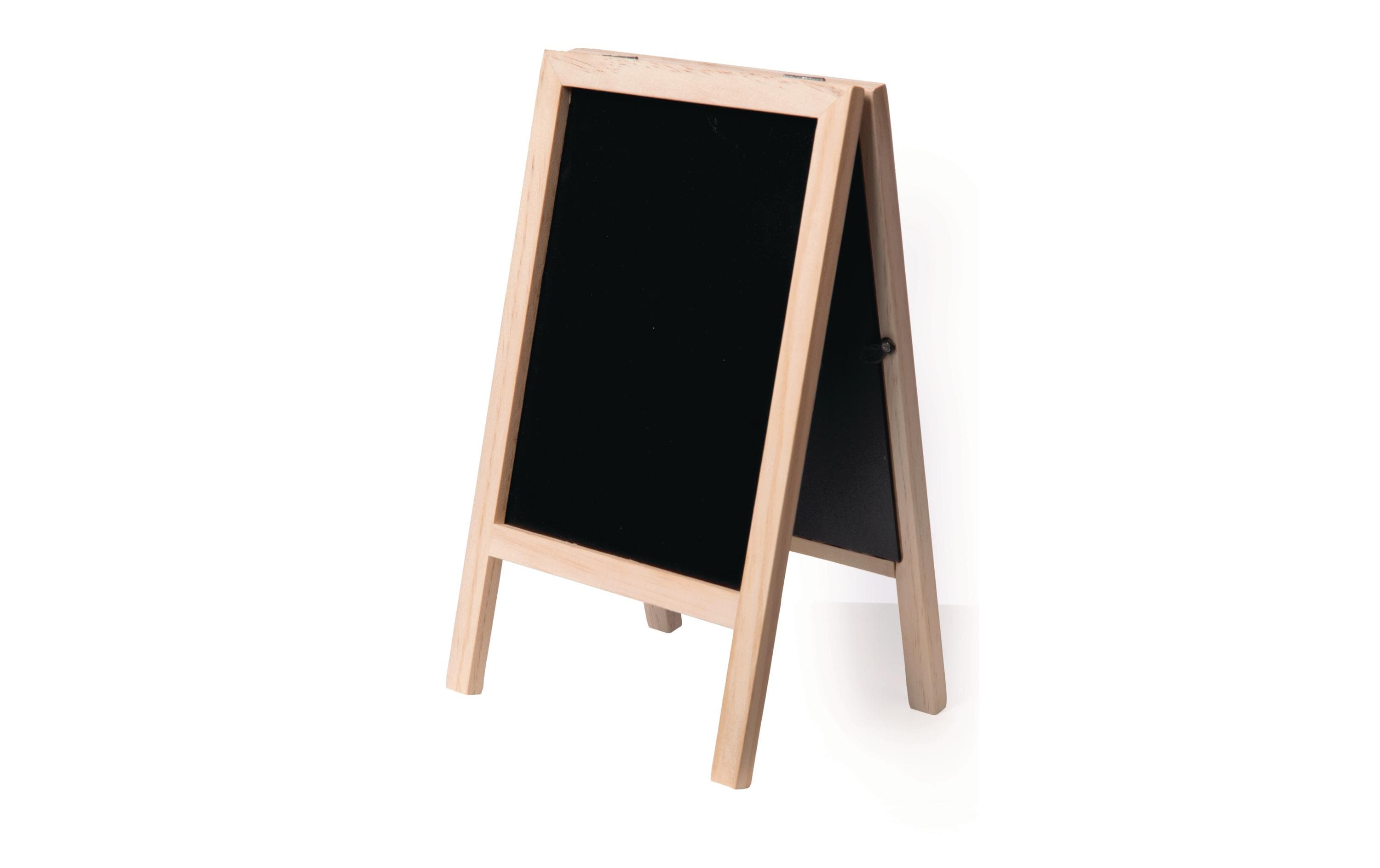 Securit Minikreidetafel Mini 25 x 15.2cm 2 in 1, Hellbraun/Schwarz