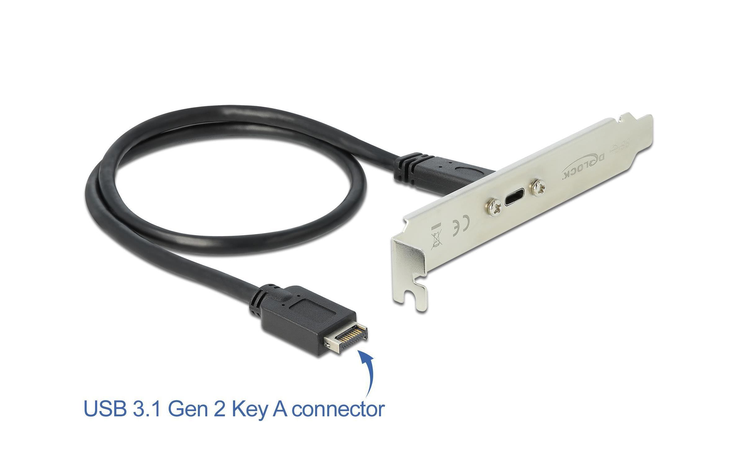 Delock Bracket USB-C, 3.2 Gen2, 10Gbps