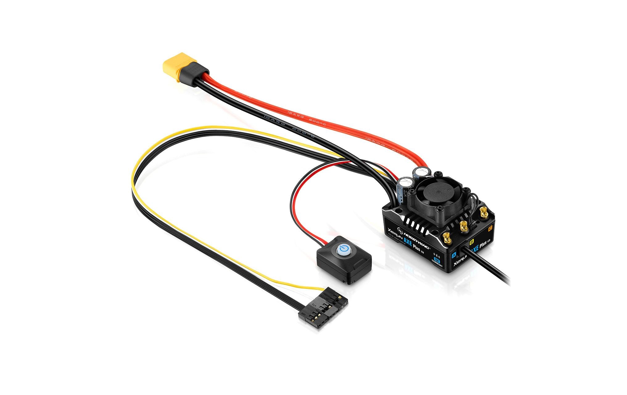 Hobbywing Brushless Regler Xerun AXE Plus R3 135A Sensored FOC, 2-6S