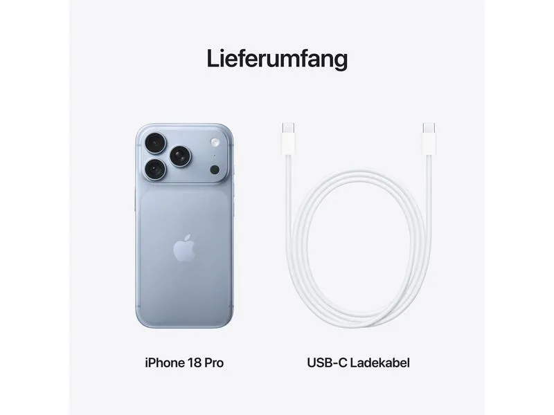 Apple iPhone 18 Pro 1000 GB Glacier