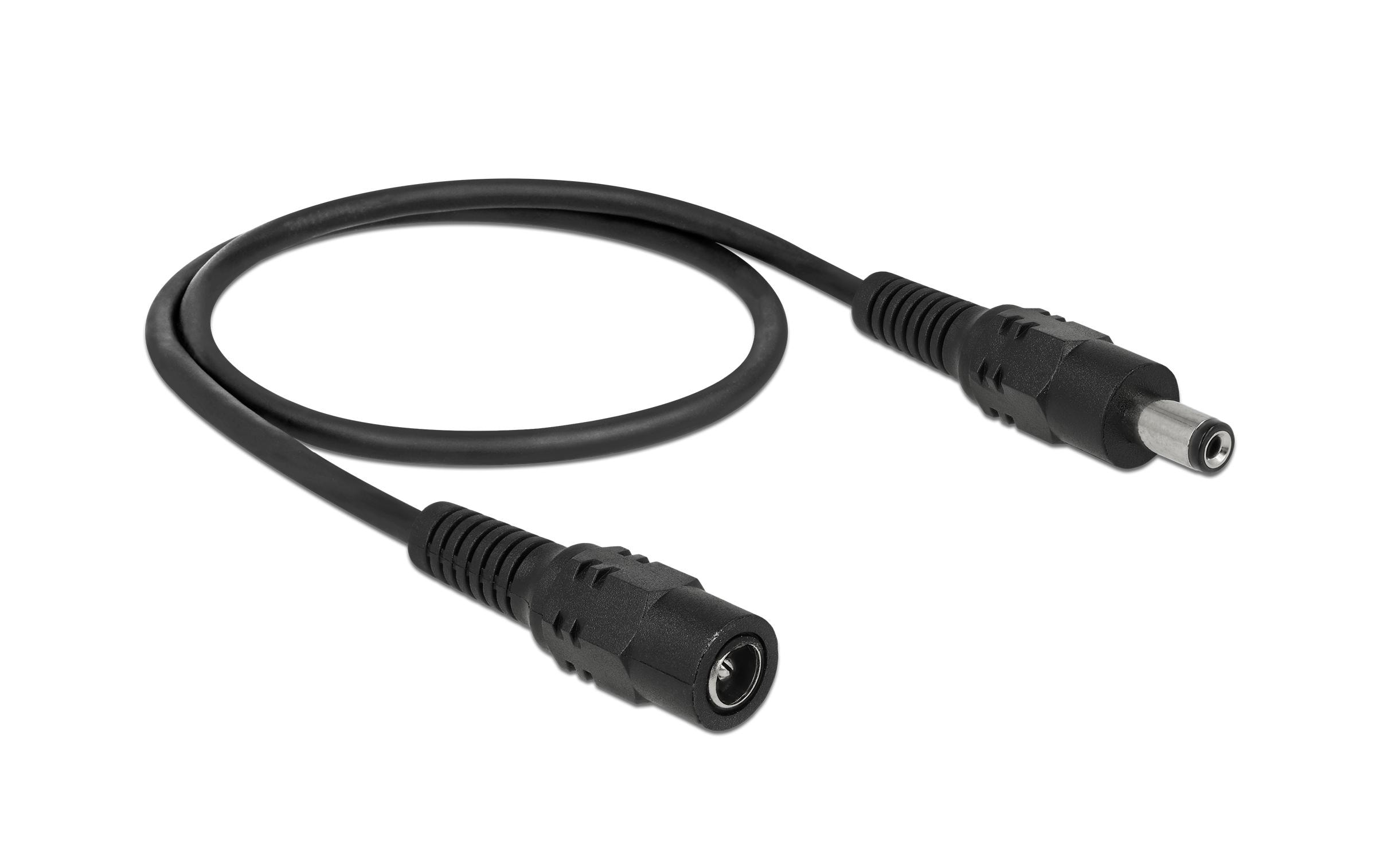 Delock Kabel DC Verlängerung 5.5 x 2.1 mm, 50 cm