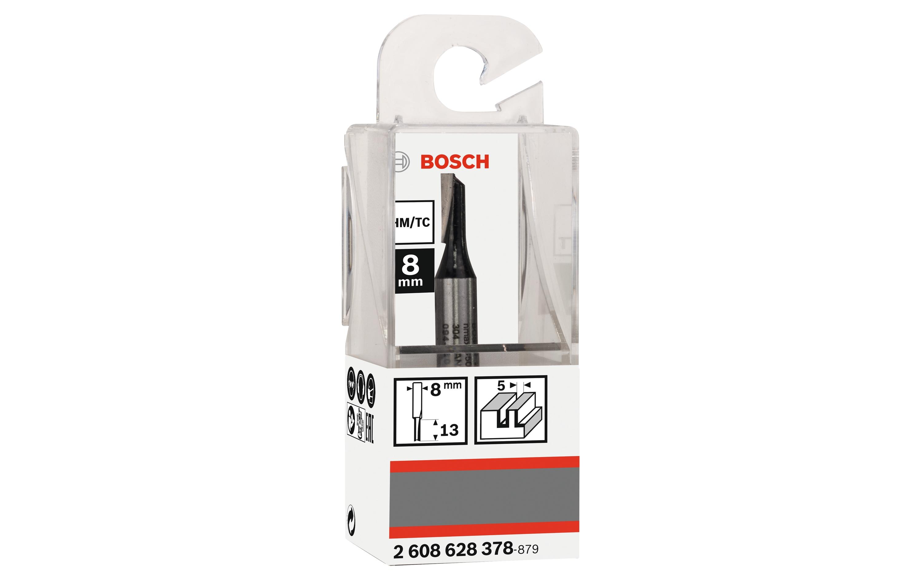 Bosch Professional V-Nutfräser Standard for Wood D1 5 mm, L 12.7 mm, G 51 mm