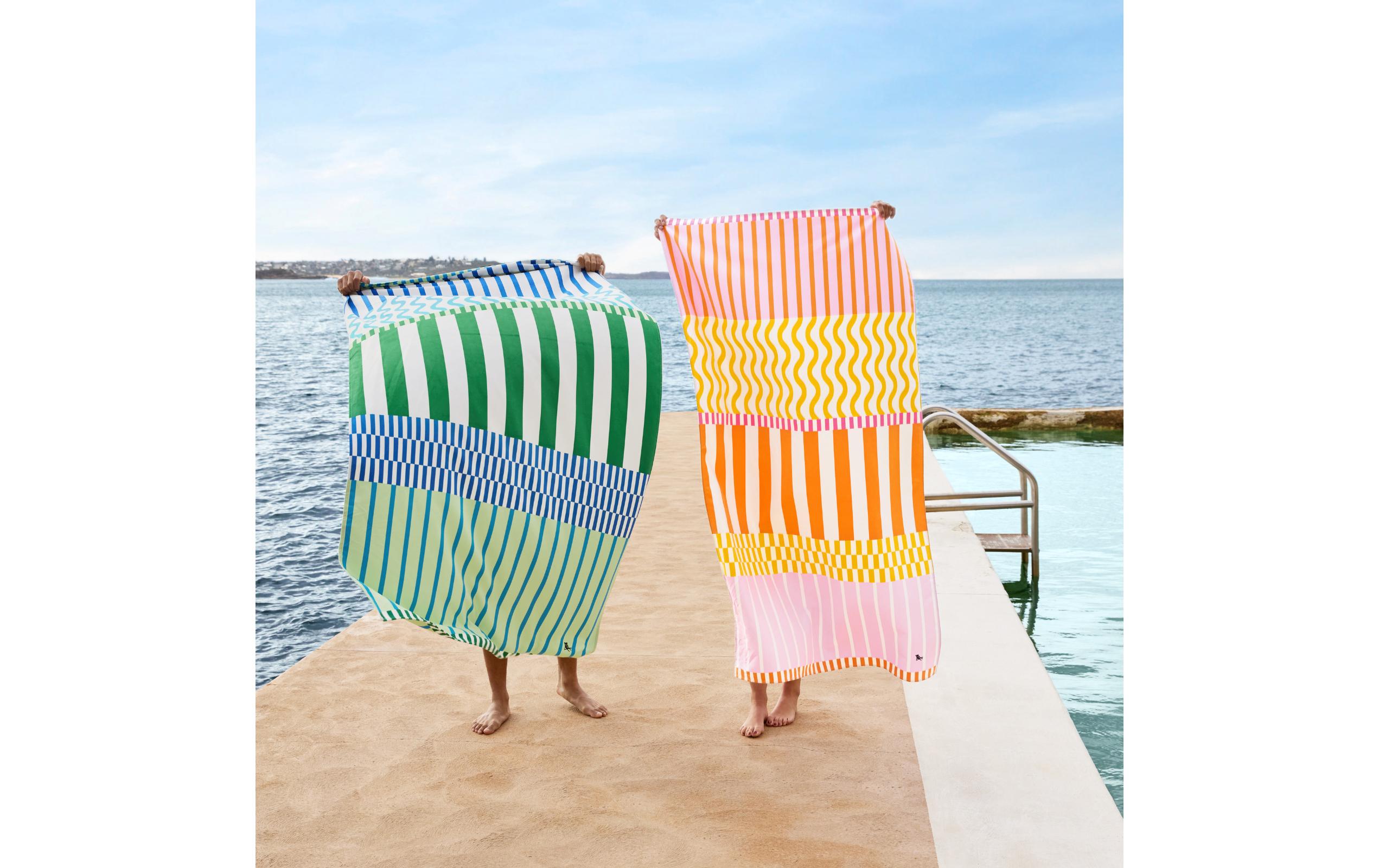 Dock & Bay Strandtuch Blueberry Spritz 200 cm x 90 cm, Blau