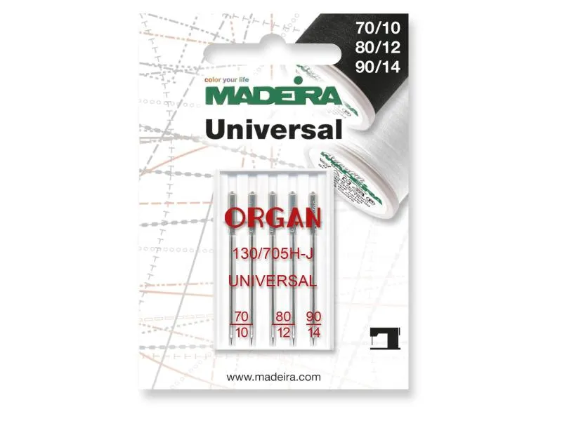 Madeira Maschinennadel Universal 70/10 80/12 90/14 5 Stück Madeira Maschinennadel Universal 70/10 80/12 90/14 5 Stück