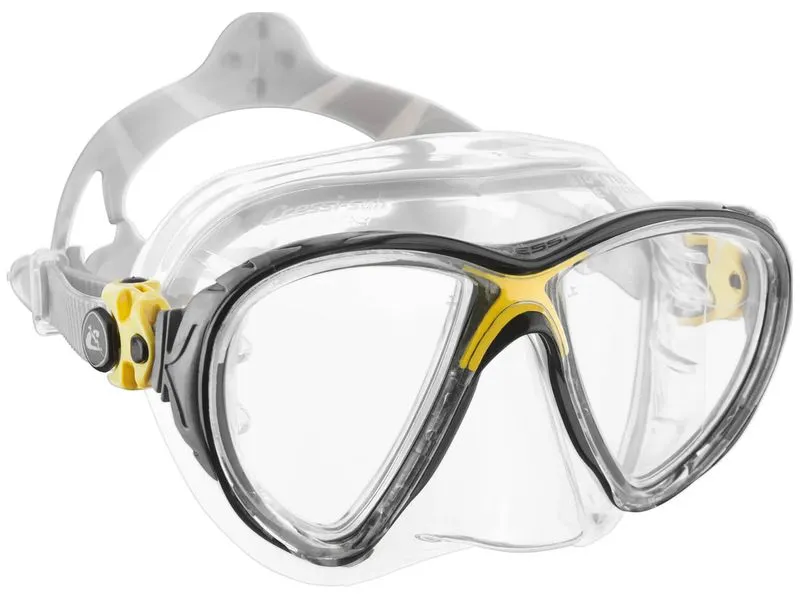 CRESSI Big Eyes Evolution Crystal Mask Crystal/Yellow CRESSI Big Eyes Evolution Crystal Mask Crystal/Yellow