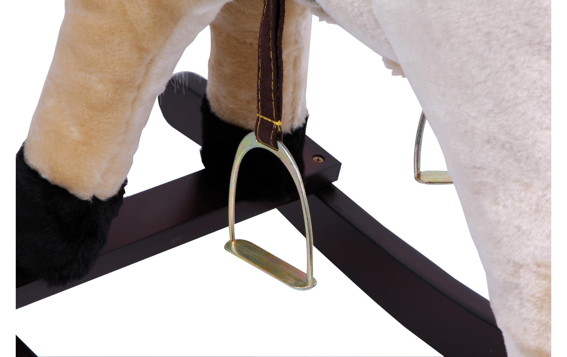 small foot Schaukelpferd Zottel Beige/Braun