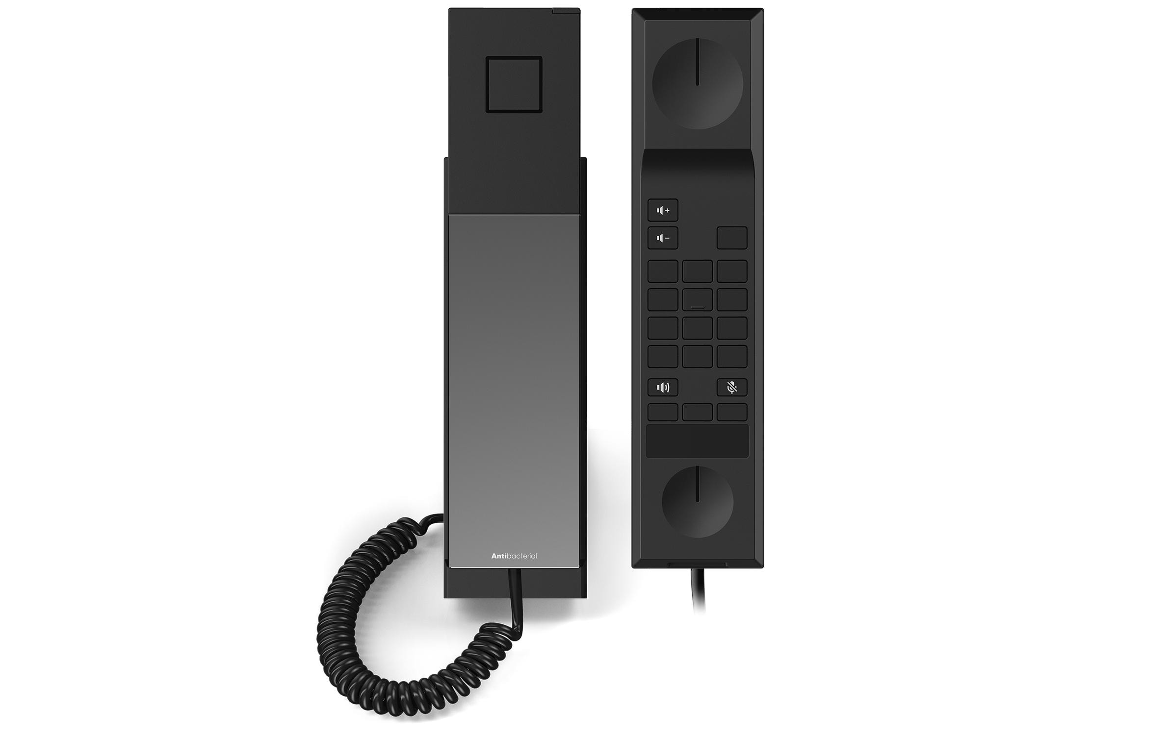 snom Tischtelefon HD30LA, Analoges Hotellobby-Telefon Schwarz