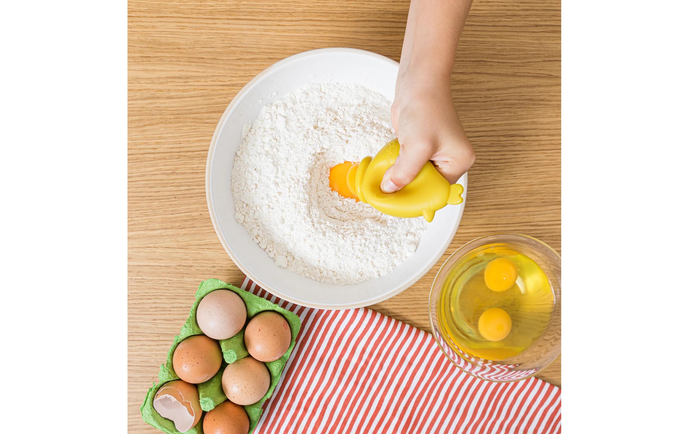 Chefclub Eiertrenner 6.5 x 6.5 x 11.5 cm, Gelb