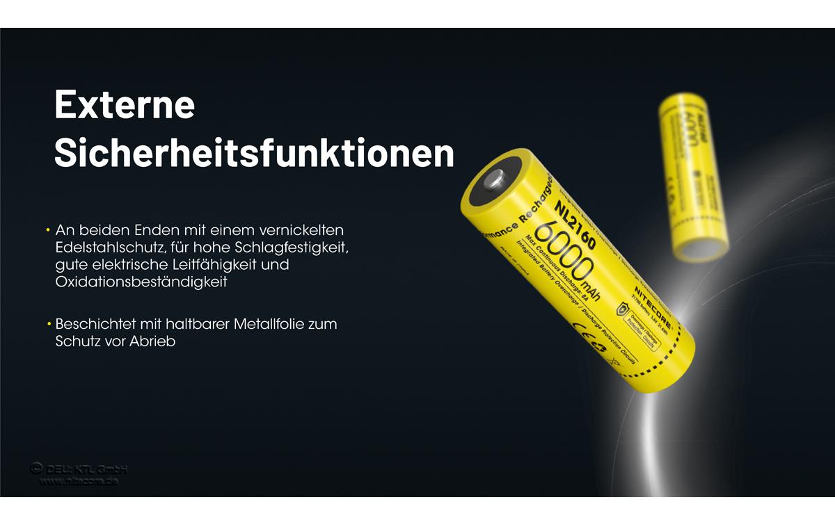 Nitecore Akku NL2160 6000 mAh