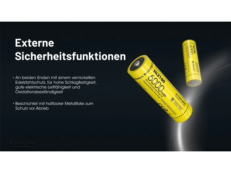 Nitecore Akku NL2160 6000 mAh Nitecore Akku NL2160 6000 mAh