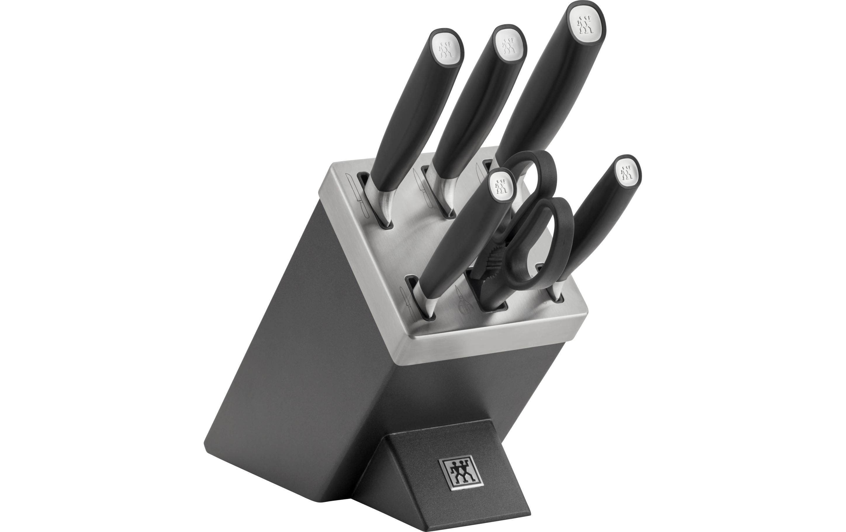 Zwilling Messerblock-Set mit Messer All Star Chromsilber, 7-teilig