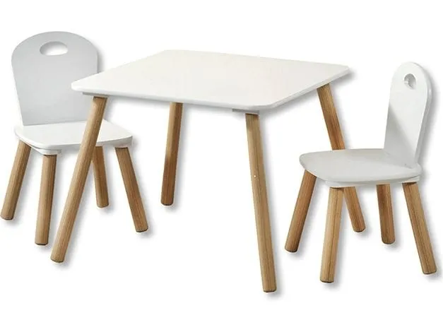 Kesper Kindersitzgruppe Holz Weiss Lackiert Kesper Kindersitzgruppe Holz Weiss Lackiert