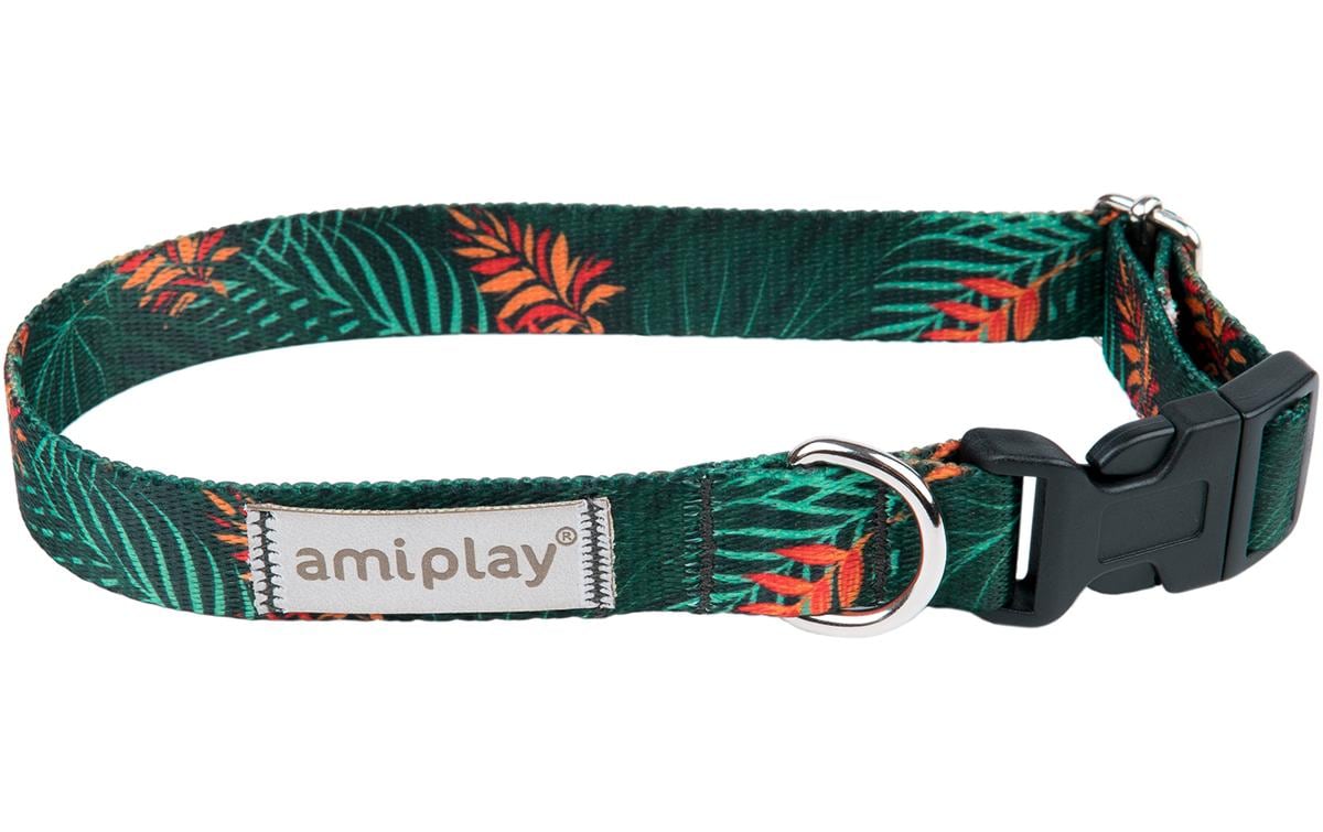 amiplay Halsband Be Happy Jungle, Dunkelgrün amiplay Halsband Be Happy Jungle, Dunkelgrün