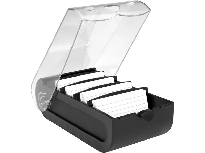 Biella Karteibox Bunny A8 100 Karten, Schwarz Biella Karteibox Bunny A8 100 Karten, Schwarz