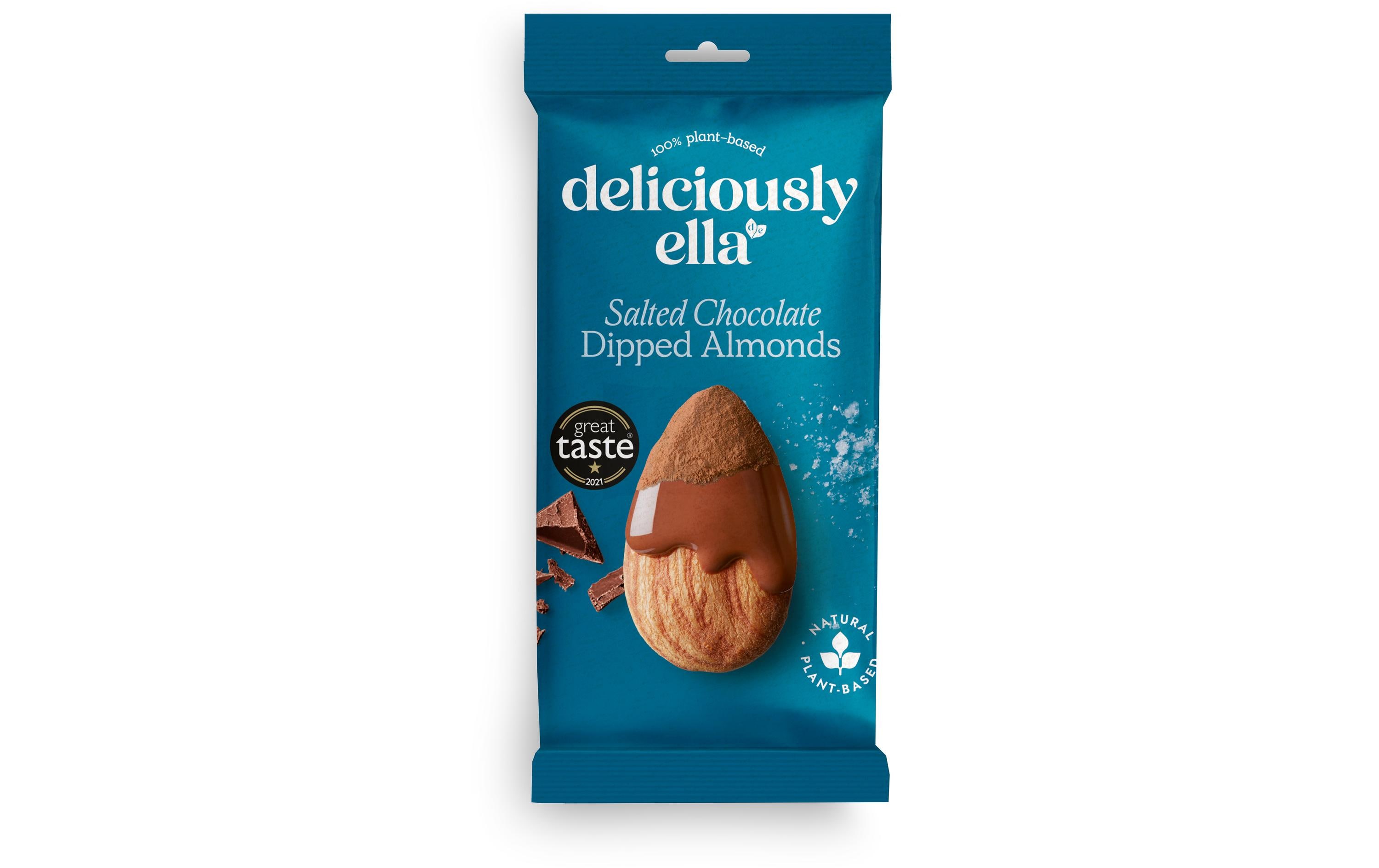 Deliciously Ella Chocolate Dipped Almonds salted 81 g