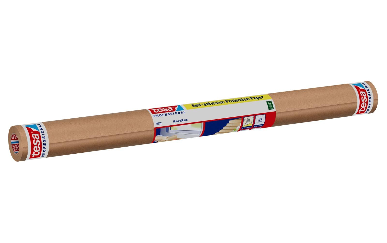 tesa Selbstklebendes Schutzpapier 1x Rolle 10 m x 60 cm