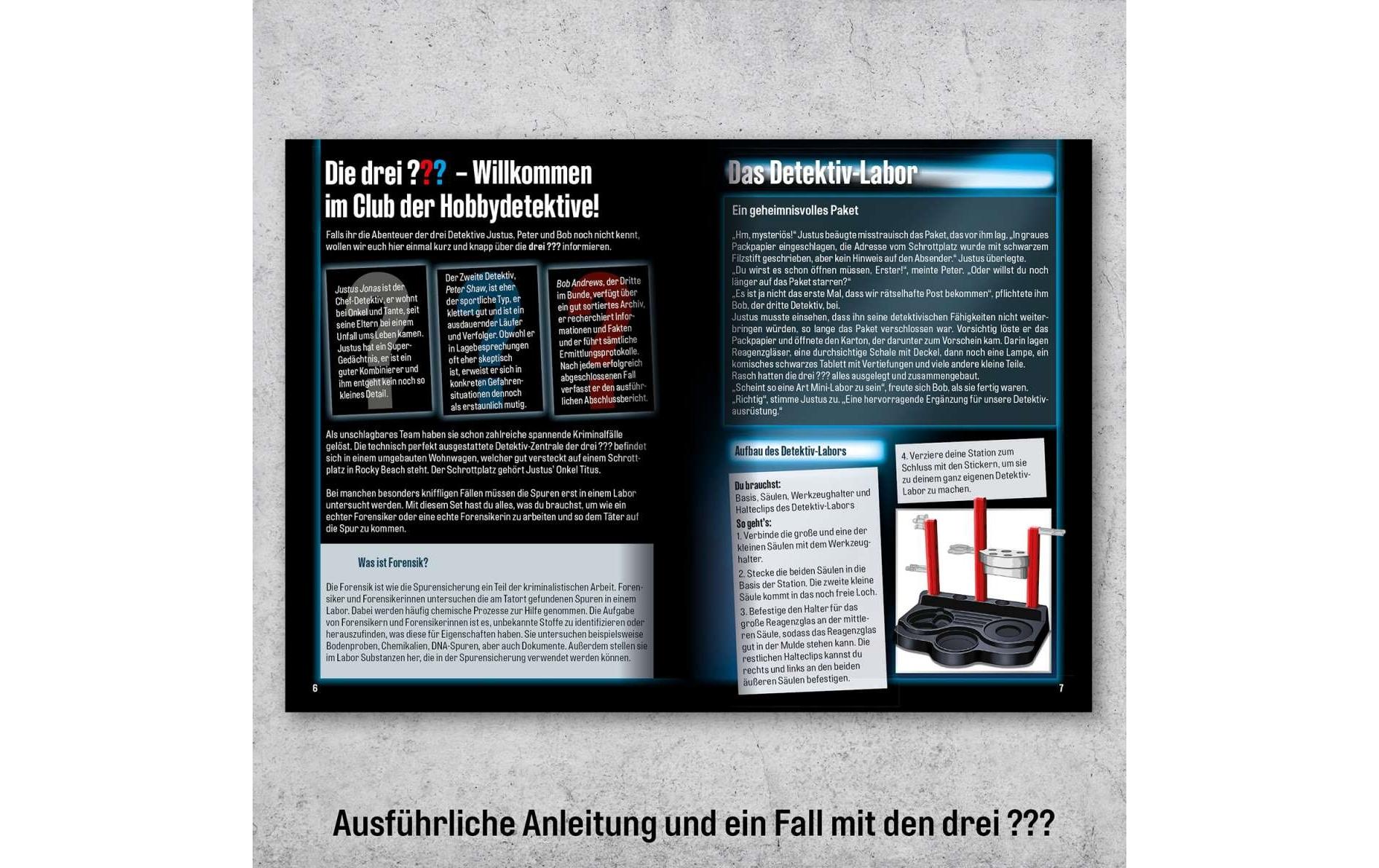 Kosmos Experimentierkasten Die drei??? Detektiv-Labor