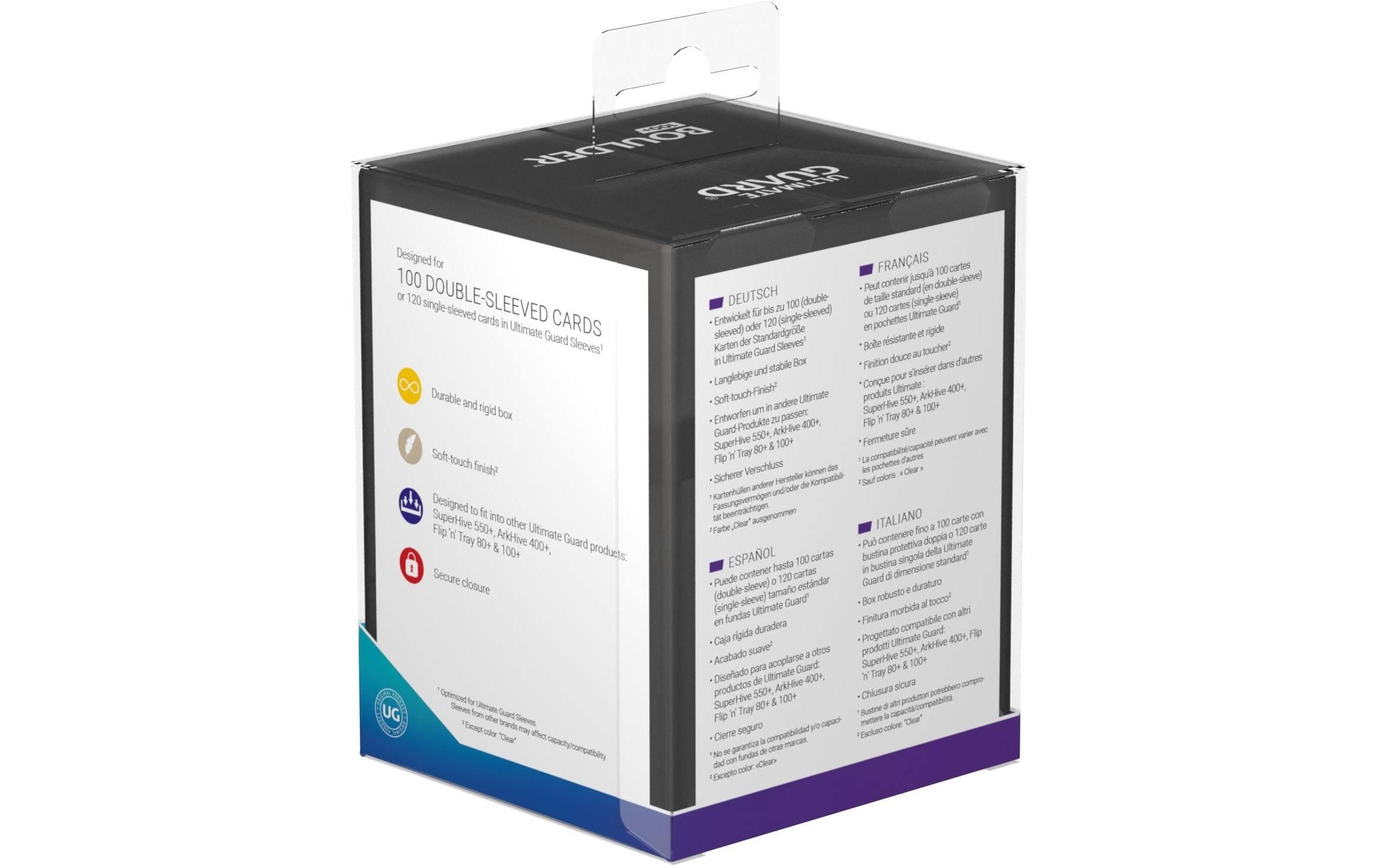 Ultimate Guard Kartenbox Boulder Deck Case Standardgrösse 100+ Onyx
