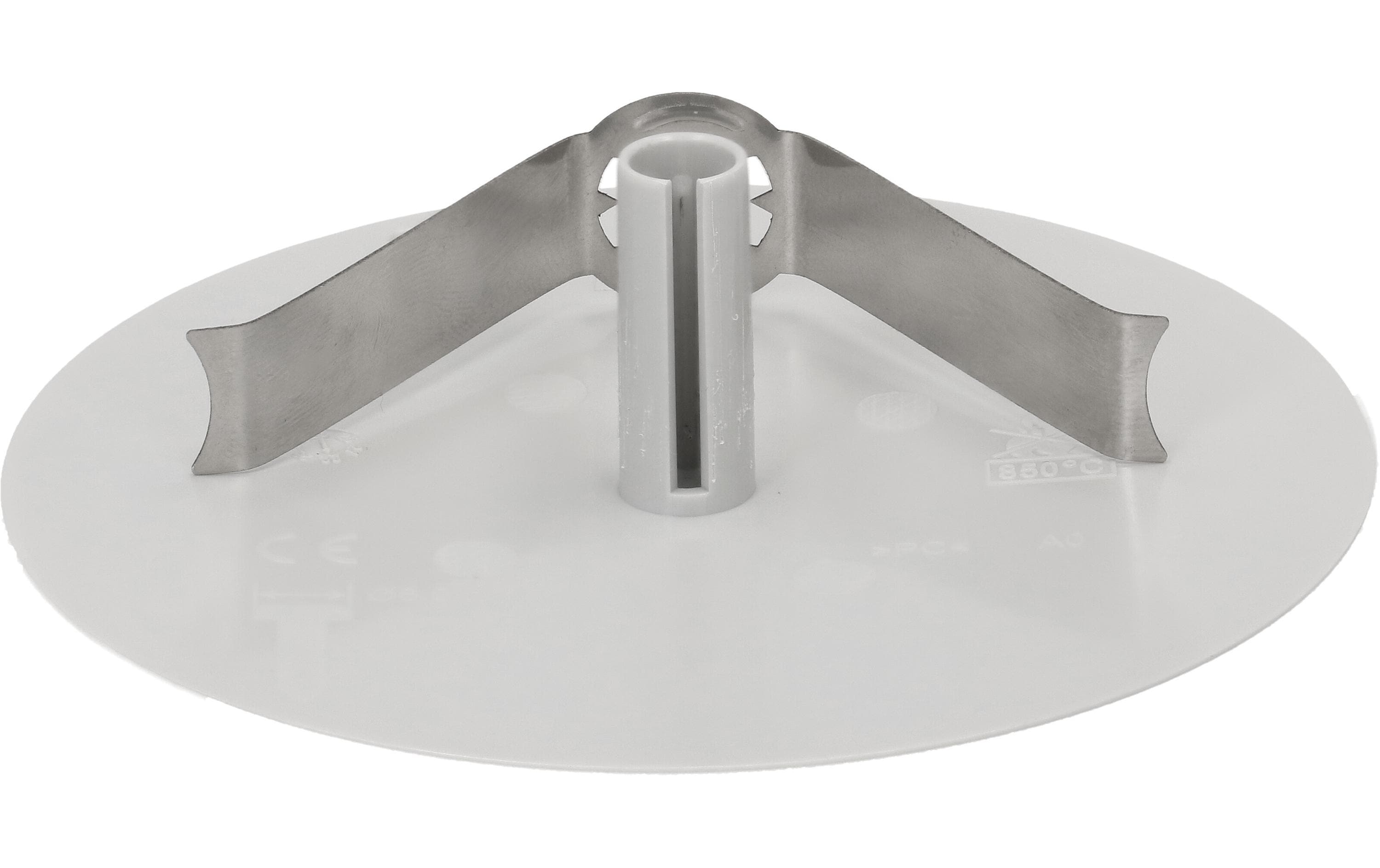 Max Hauri Deckenrosette Rund, Flach, Federbügel, Lichtgrau Max Hauri Deckenrosette Rund, Flach, Federbügel, Lichtgrau