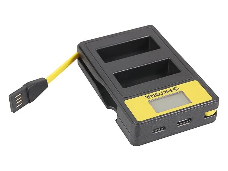 Patona Ladegerät Smart Dual LCD USB Panasonic DMW-BLG10 Patona Ladegerät Smart Dual LCD USB Panasonic DMW-BLG10