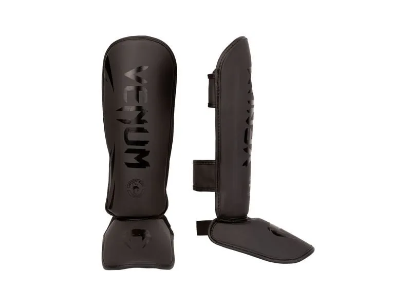 Venum Challenger Kids Shin Guards, Schwarz Gr. M