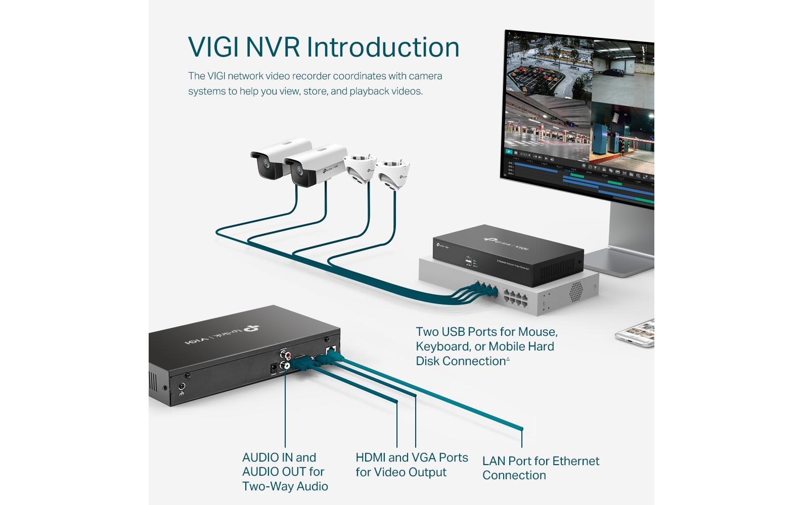 TP-Link Netzwerkrekorder VIGI NVR1008H 0 TB, 8 Kanal