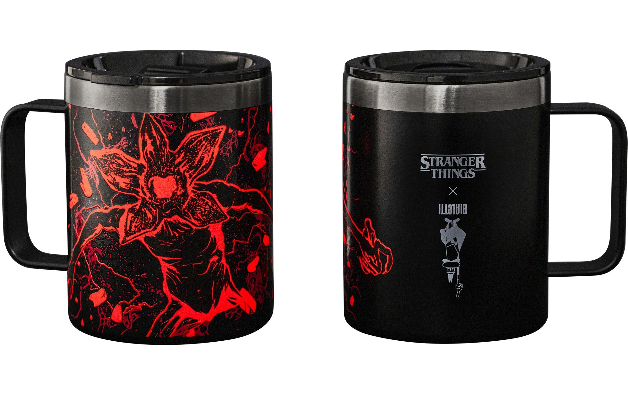 Bialetti Kaffeetasse Stranger Things, Schwarz / Rot, 2 Tassen