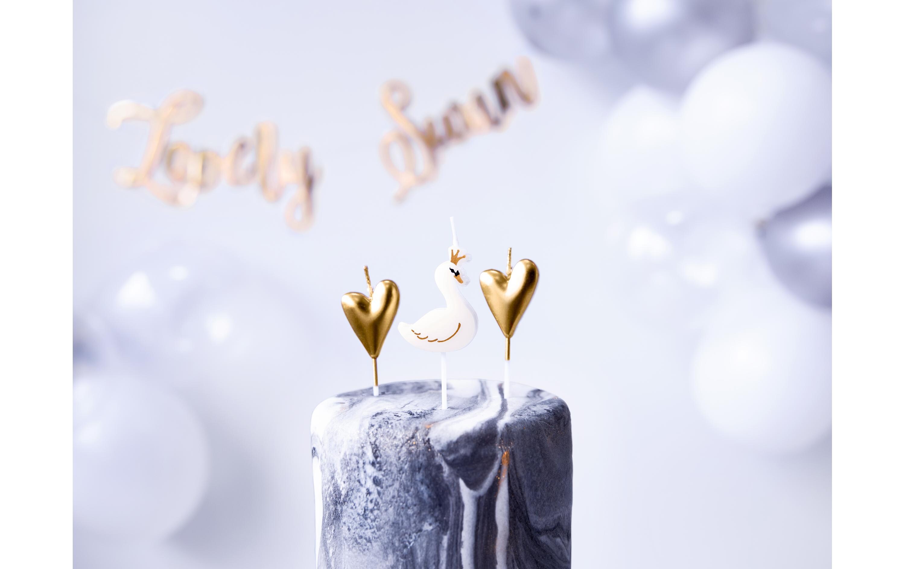 Partydeco Kerze Lovely Swan 6 Stück