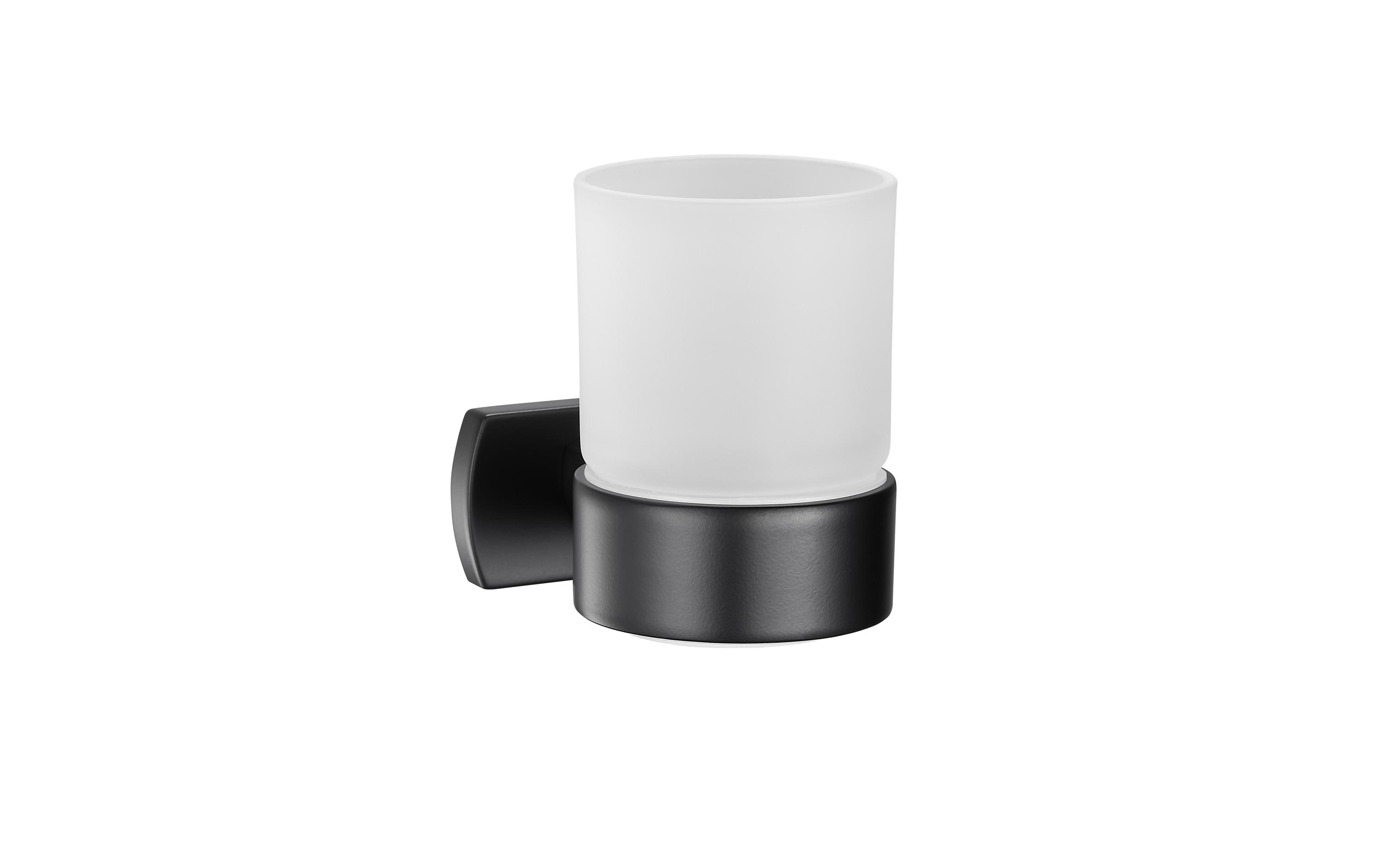 BIASCA Glashalter schwarz matt BIASCA Glashalter schwarz matt