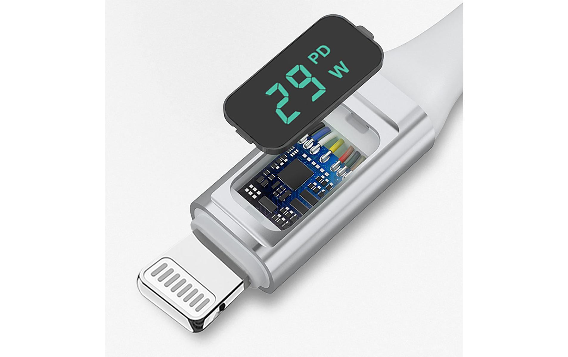 4smarts USB 2.0-Kabel DigitCord bis 30W USB C - Lightning 1.5 m