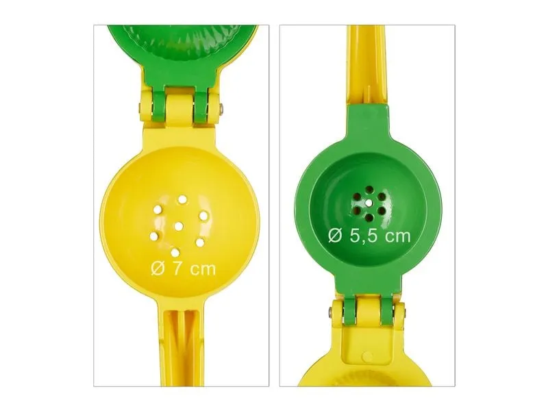 relaxdays Zitruspresse manuell 2 in 1 Gelb relaxdays Zitruspresse manuell 2 in 1 Gelb