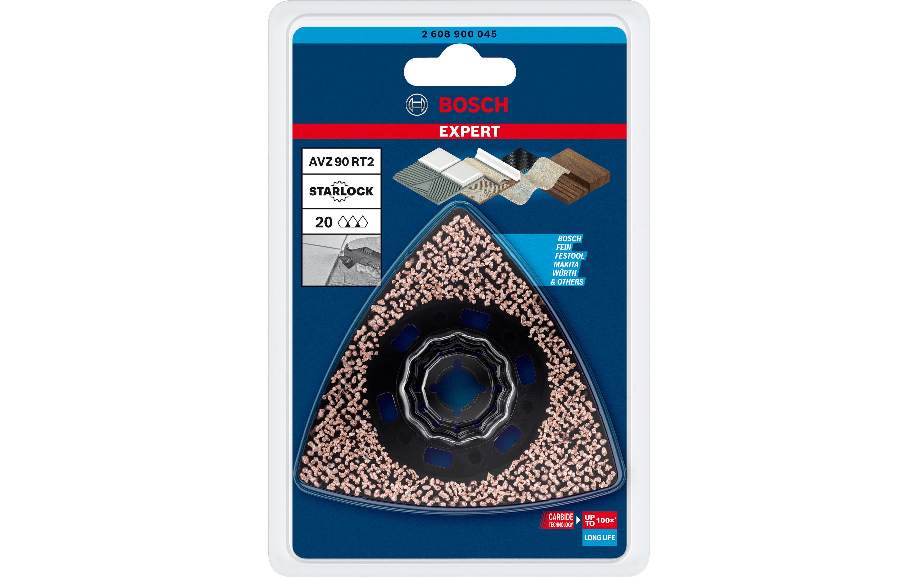 Bosch Professional Schleifplatte Expert Starlock AVZ 90 RT2, 90 mm, Carbide Bosch Professional Schleifplatte Expert Starlock AVZ 90 RT2, 90 mm, Carbide