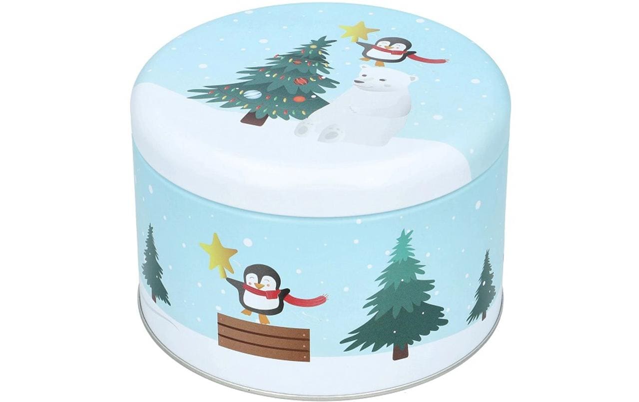 RBV Birkmann Guetzli-Dose Christmas Decoration 2-teilig, LØ15 cm,XLØ18 cm