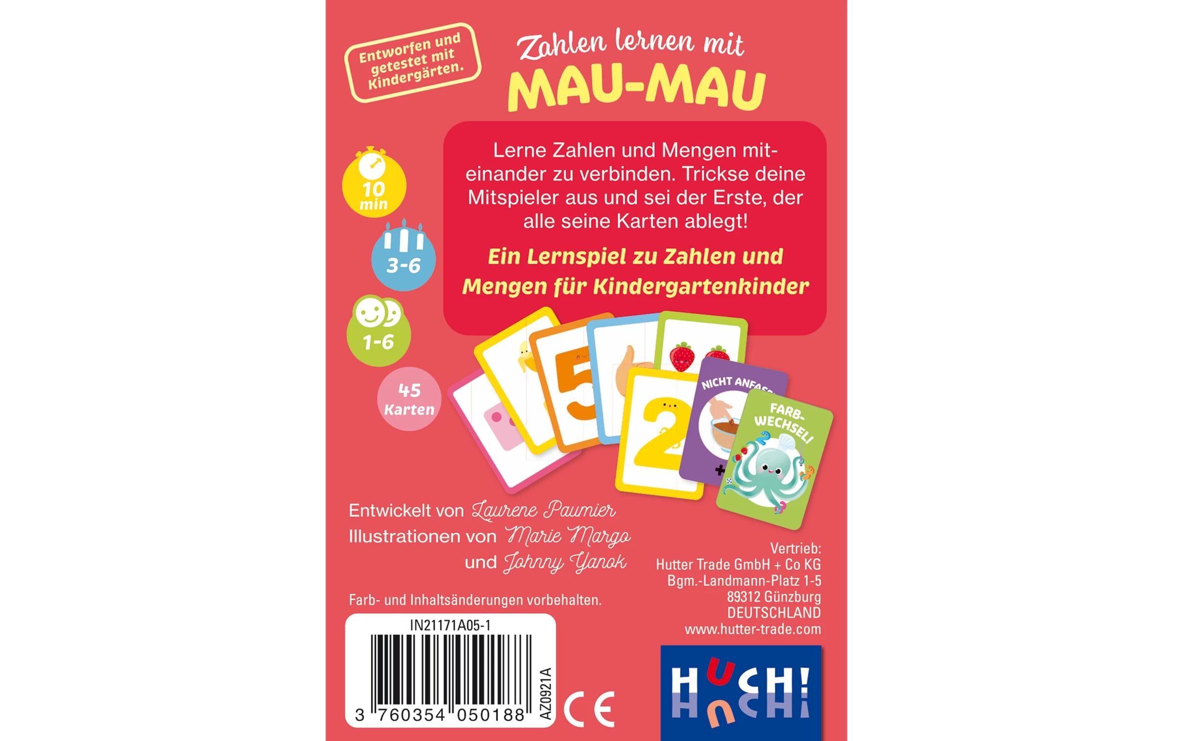 HUCH! Kartenspiel Zahlen lernen mit Mau-Mau