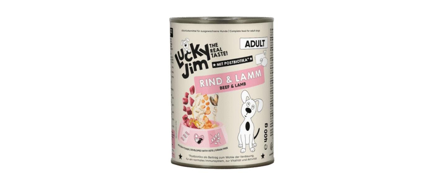 Lucky Jim Nassfutter Adult Rind und Lamm 400g