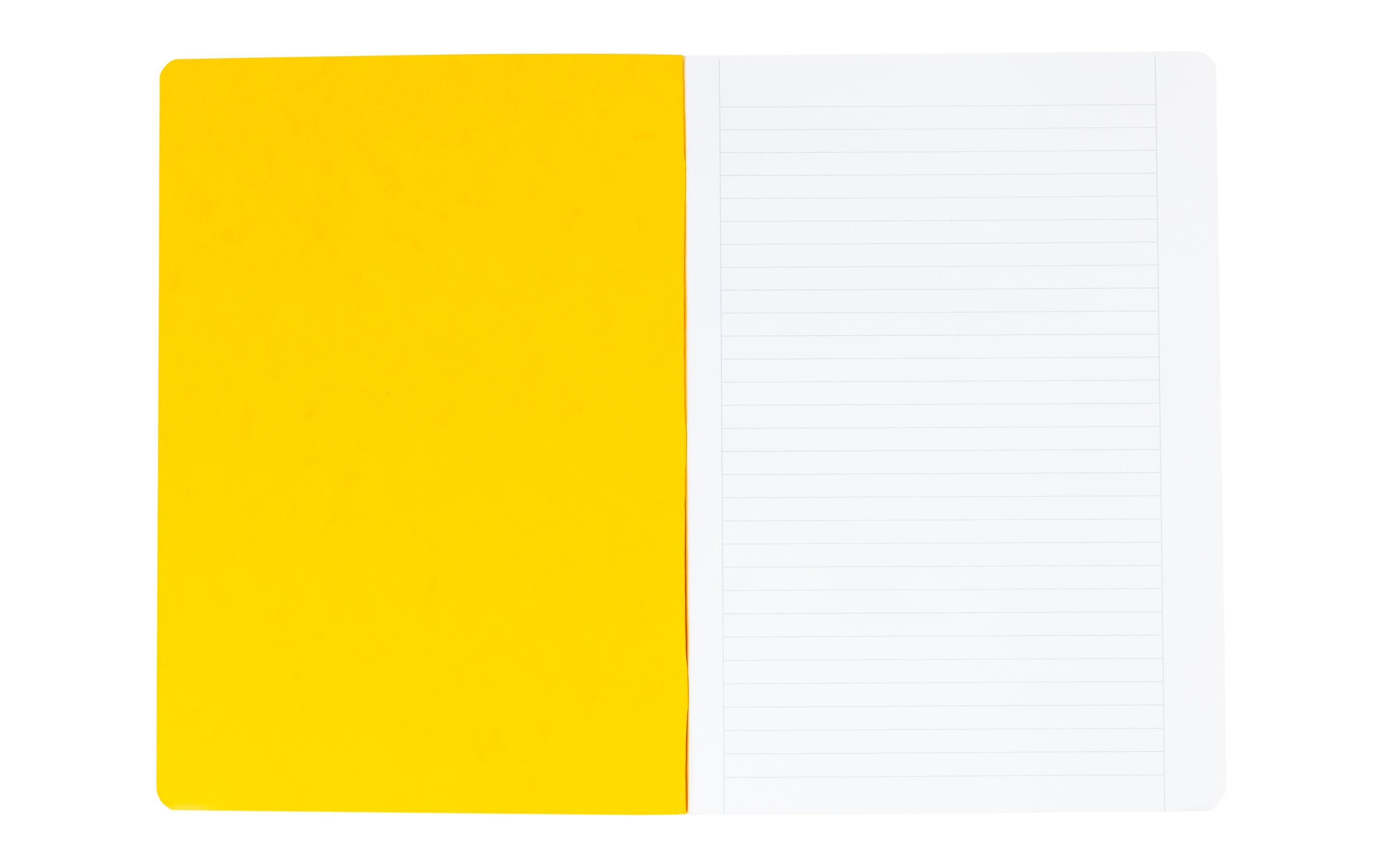 Office Focus Schulheft A4, Liniert, Gelb, 10 Stück