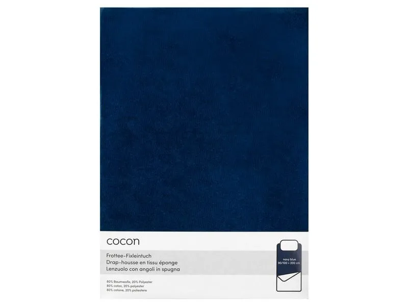 COCON Fixleintuch 90-100 x 200 cm, Marineblau COCON Fixleintuch 90-100 x 200 cm, Marineblau